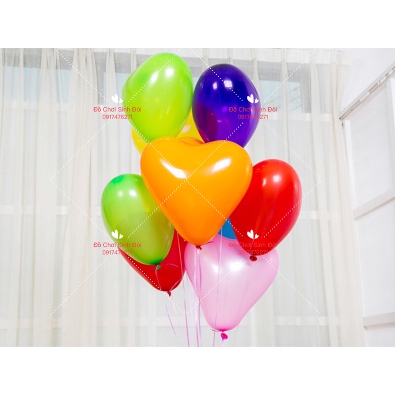 Bóng thái tim lớn 50 cái