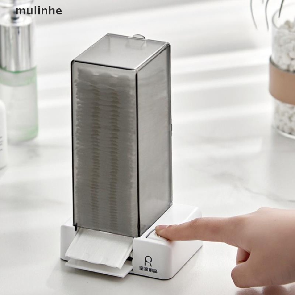 Hộp Đựng Bông Tẩy Trang Tự Động mulinhe Chống Bụi Tiện Dụng