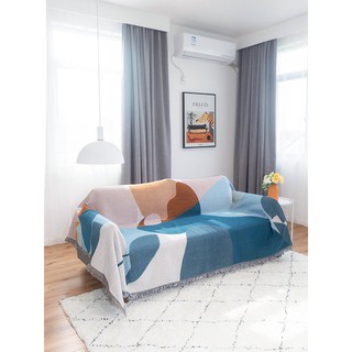 Chăn phủ sofa/Khăn phủ sofa hoạ tiết đẹp, mang đậm phong cách Bắc Âu