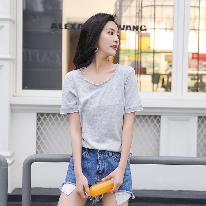 Áo Thun Cotton Tay Ngắn Thời Trang Tiện Dụng Cho Mẹ Bỉm Sữa | BigBuy360 - bigbuy360.vn