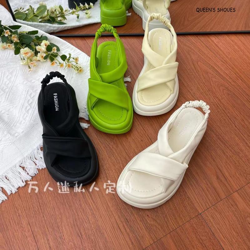 One Giày Sandal Đế Dày Hở Ngón Thời Trang Mùa Hè 2022 Dành Cho Nữ