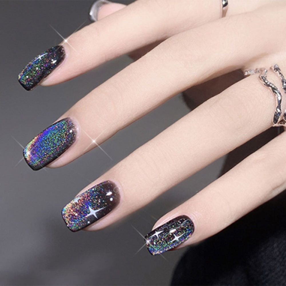 [Hàng mới về] Sơn móng tay gel uv mắt mèo nhiều màu sắc lấp lánh thời trang cho nữ 15ml