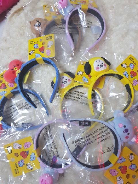 🎀🥰 Bờm Cài tóc Baby BT21🎀♥️ chính hãng