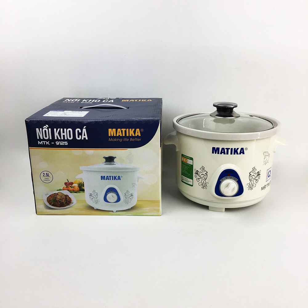 Nồi Kho Cá Đa Năng MATIKA Dung Tích 2.5L MTK-9125