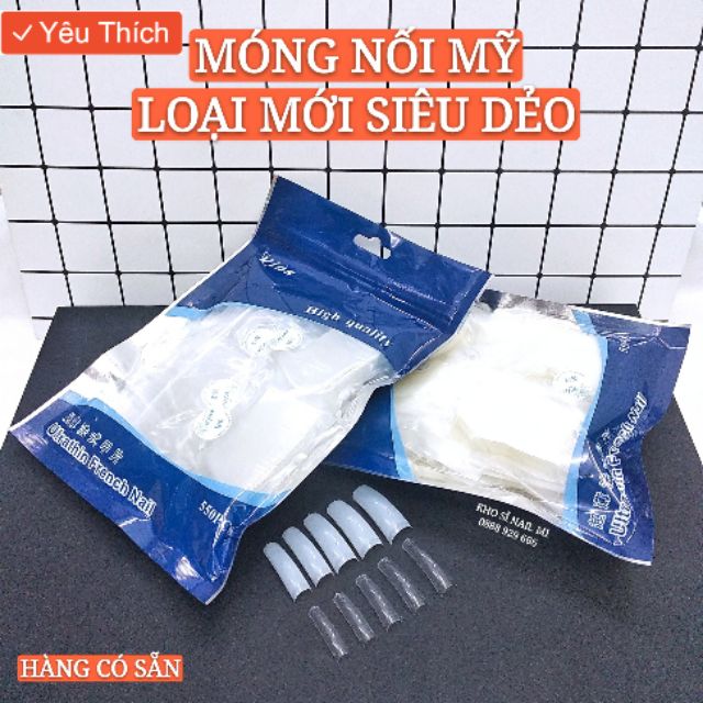 Móng nối Mỹ siêu đẹp loại mới 550 móng đủ size siêu dẻo siêu bền