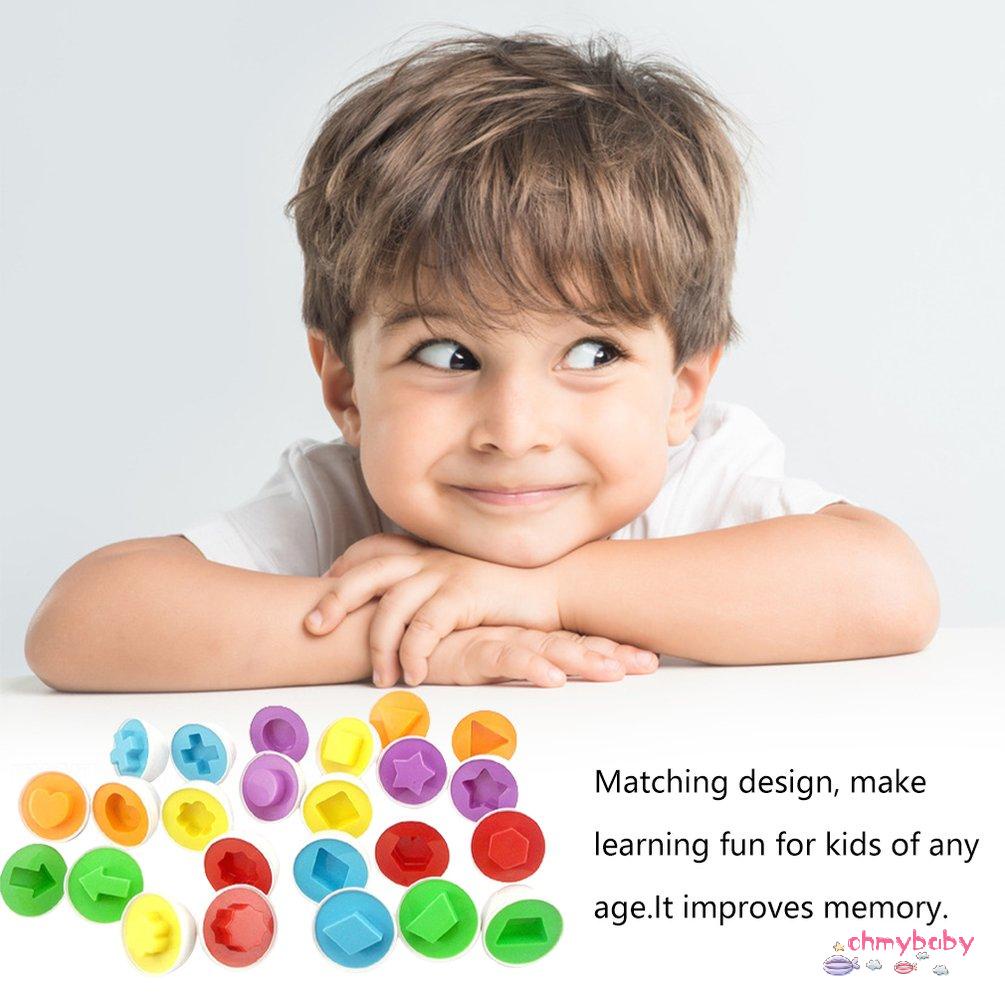 【OMB】 6pcs/set Eggs Toys Wise Pretend Puzzle Eggs Baby Kid Egg Matching Puzzles Toys