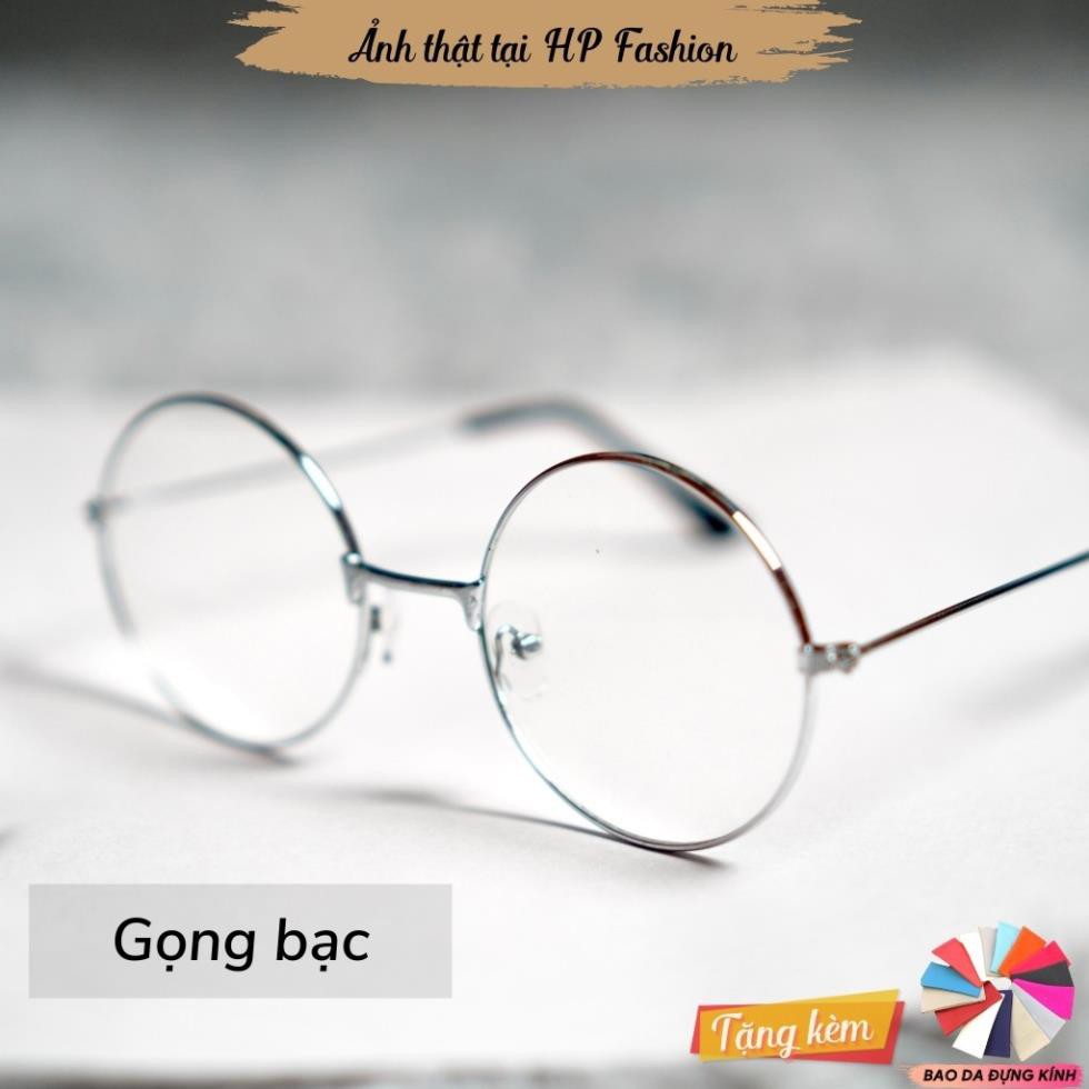 Gọng kính cận ngố tròn 💗Kính mát giả cận Nobita Oval form Hàn Quốc nam nữ thời trang K4 | BigBuy360 - bigbuy360.vn