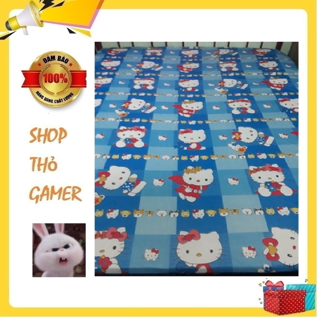 Ga trải giường nệm hình Hello Kitty