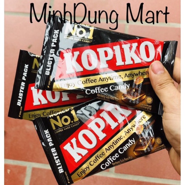 Vỉ kẹo cà phê KOPIKO 8 viên 24g