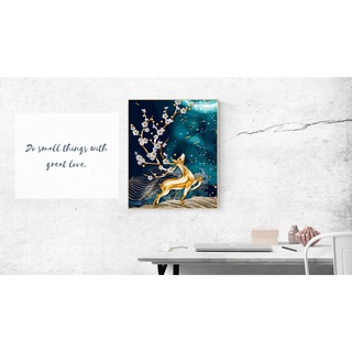 Tranh sơn dầu số hoá tự tô màu loại khung dày 2.5cm
