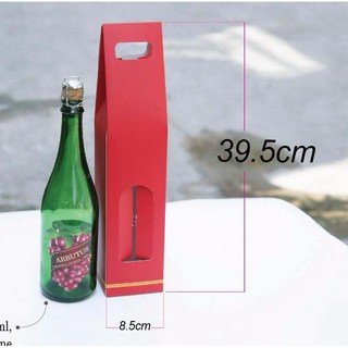 Mộc - Combo 20 túi giấy mẫu 40 đựng 1 chai rượu màu đỏ màu đen