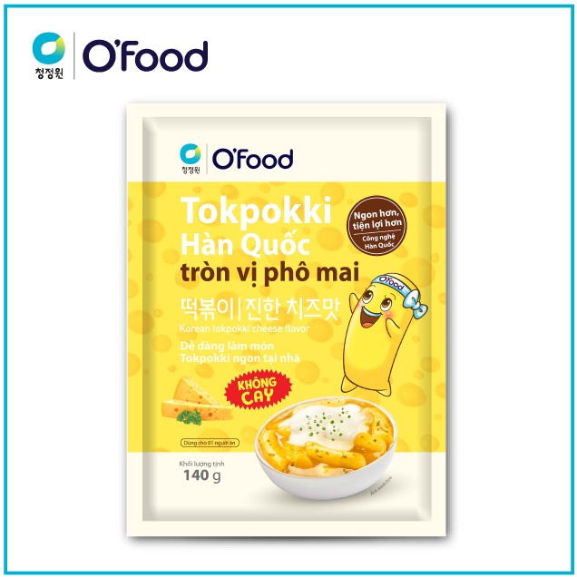 COMBO 5 gói tokbokki O'food 140g đủ 5 vị