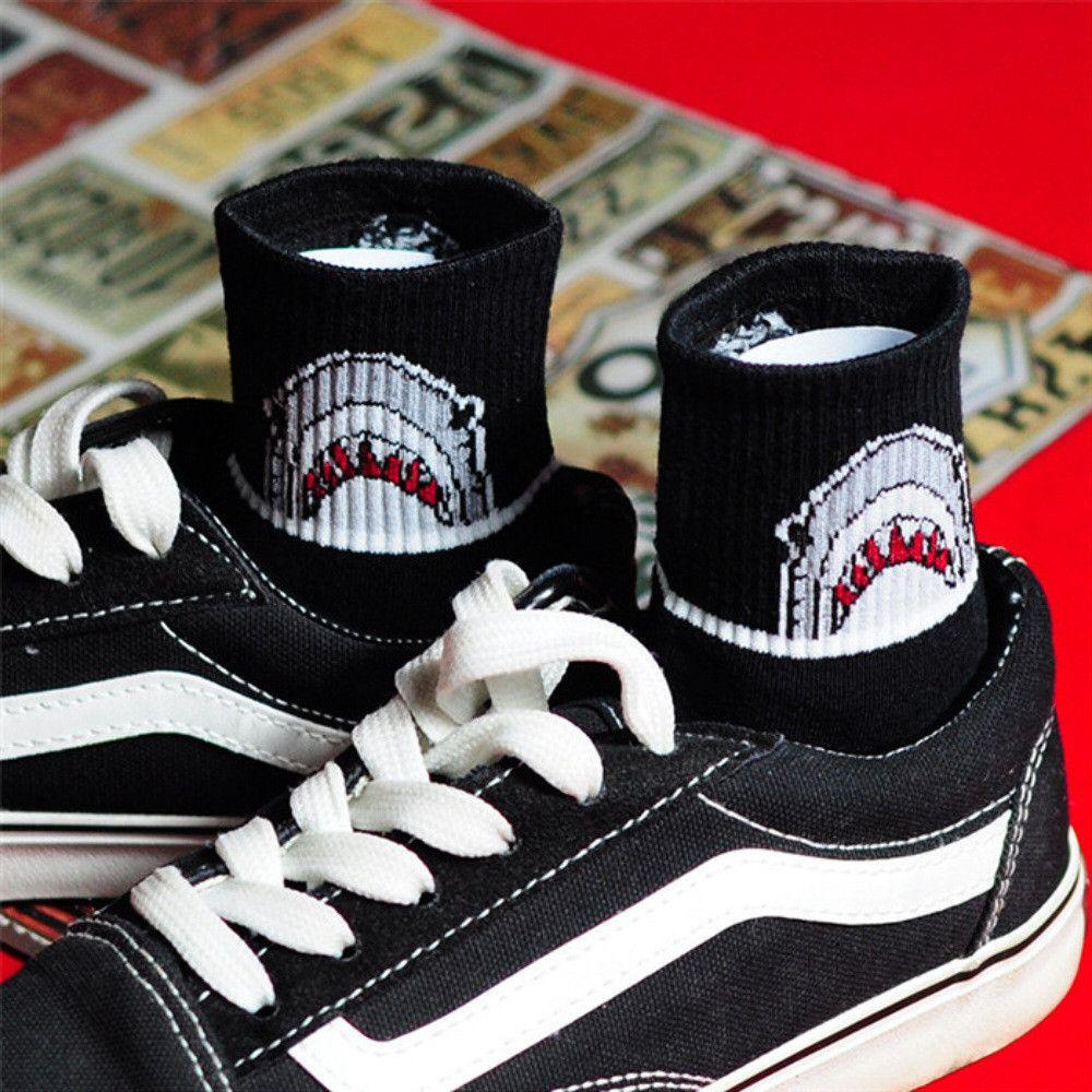 Vớ Thể Thao Hình Cá Mập Phong Cách Hip Hop Thời Trang