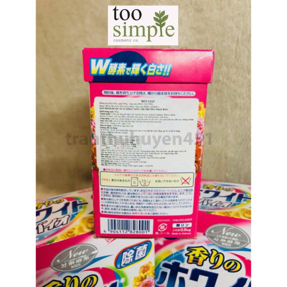 Bột Giặt WAI NHẬT BẢN hộp 900g xanh và hồng, giao màu ngẫu nhiên