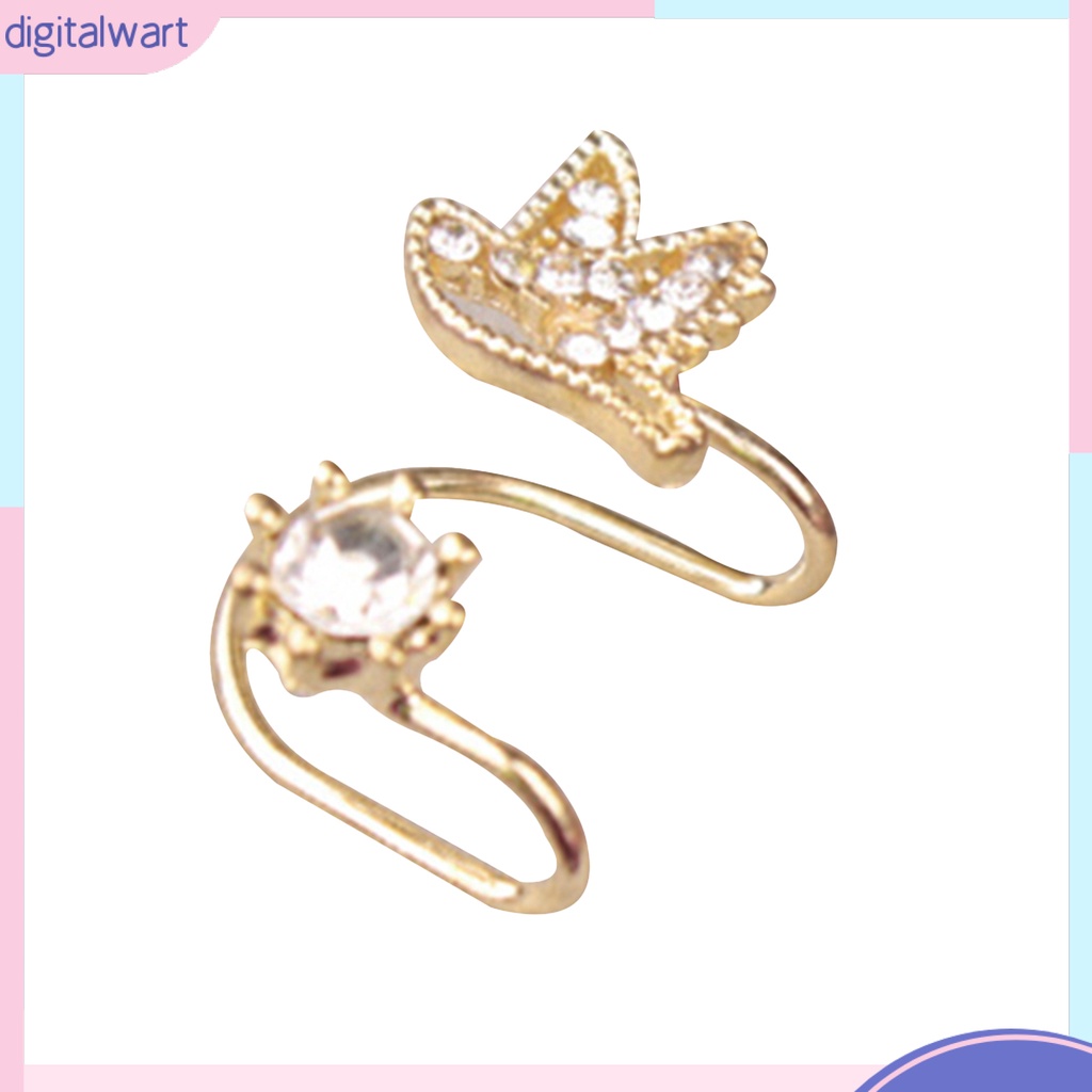 Khuyên gắn vành tai hình chú chim đính đá thời trang cho nữ