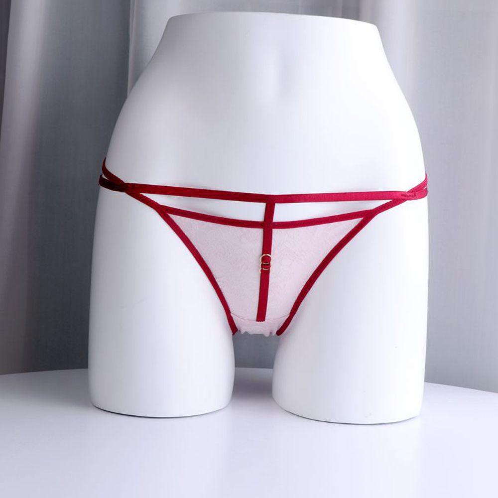 SOMEDAYZL Quần Lót Cotton Lưng Vừa Phối Ren Quyến Rũ Thời Trang Cho Nữ