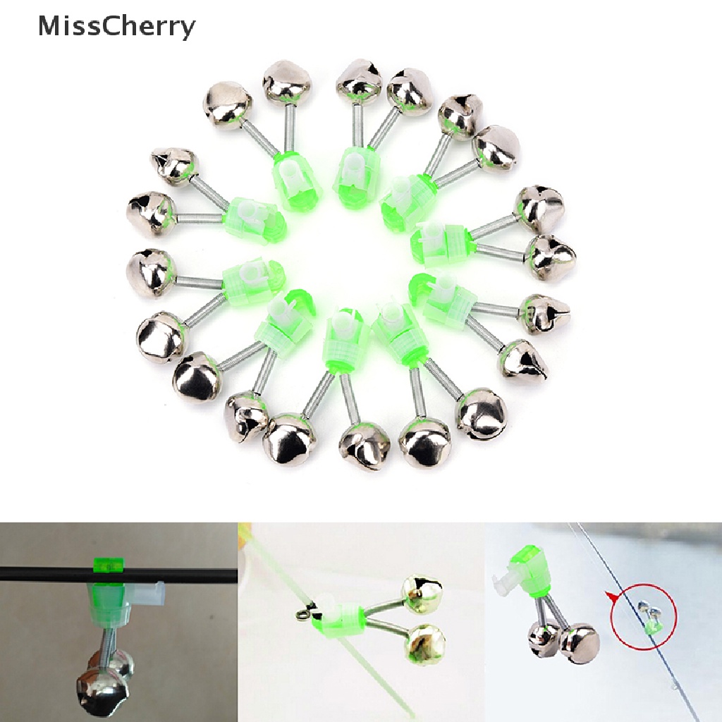 Set 10 chuông báo cá cắn câu phát sáng cho ban đêm