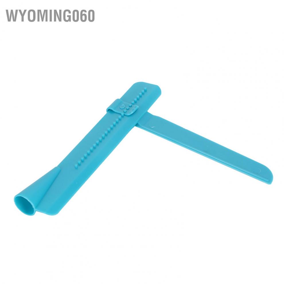 Wyoming060 Cake Smoother Ruler Height Adjustable Cream Butter Scraper Decorating Tool Blue