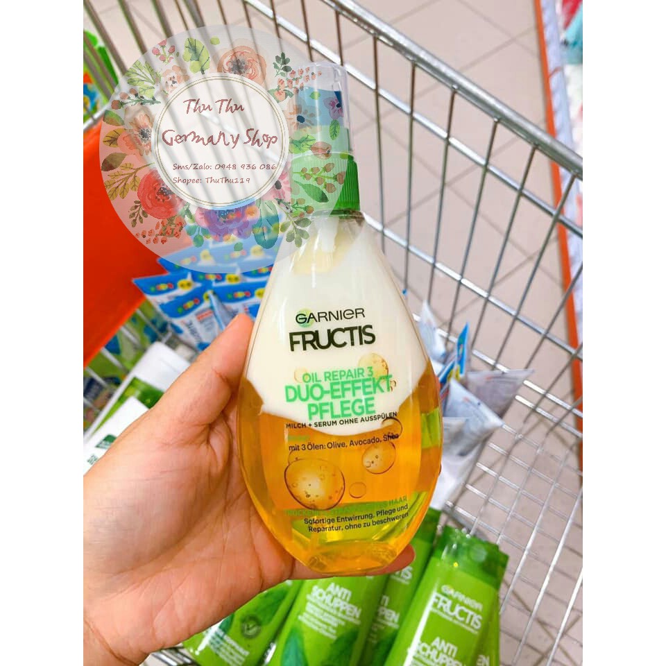 Xịt dưỡng tóc, nuôi dưỡng chân tóc Garnier 150ml