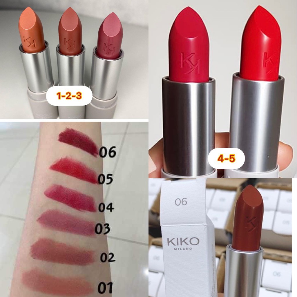 Son Hữu Cơ 100% Thực Vât Kiko Konscious Vegan Lipstick Kiko Milano Italy