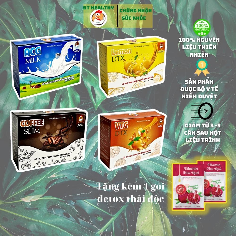 Trà giảm cân ACG, hỗ trợ giảm béo,chống lão hóa nguyên liệu 100% thảo mộc thiên nhiên an toàn sức khỏe(nên mua combo)