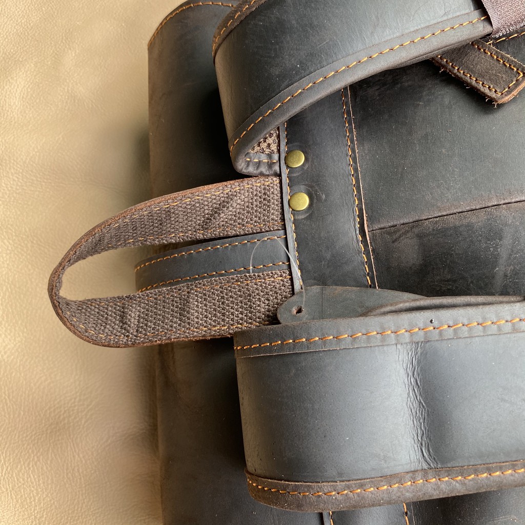 Balo Da Bò Đựng Lap 14Inch Da Bò Thật HBLDB29