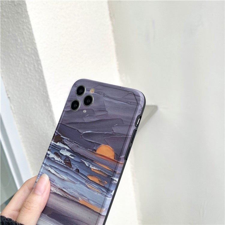 Ốp lưng iphone Hoàng hôn IMD dày dặn viền nổi 5/5s/6/6plus/6s/6splus/7/7plus/8/8plus/x/xr/xs/11/12/pro/max/plus/promax | BigBuy360 - bigbuy360.vn