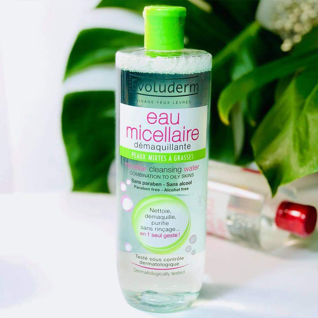 Nước Tẩy Trang Làm Sạch Sâu Chính Hãng Evoluderm Eau Micellaire 500ml