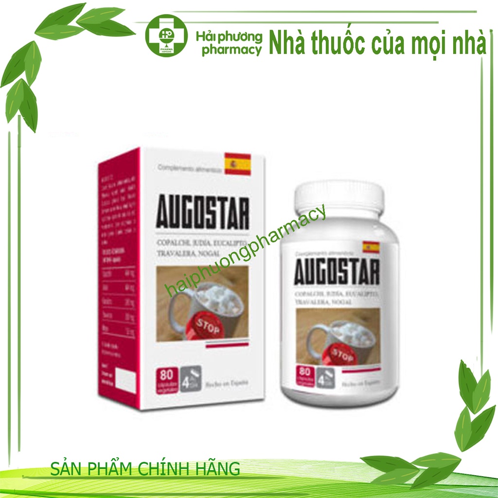 Augostar 80 viên - Hỗ trợ ngăn ngừa biến chứng bệnh tiểu đường, giảm chỉ số đường huyết