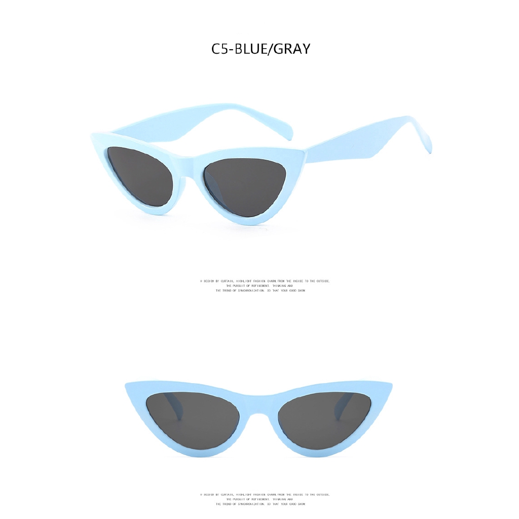 Kính Mát Mắt Mèo Phong Cách Âu Mỹ Thời Trang Cho Nữ