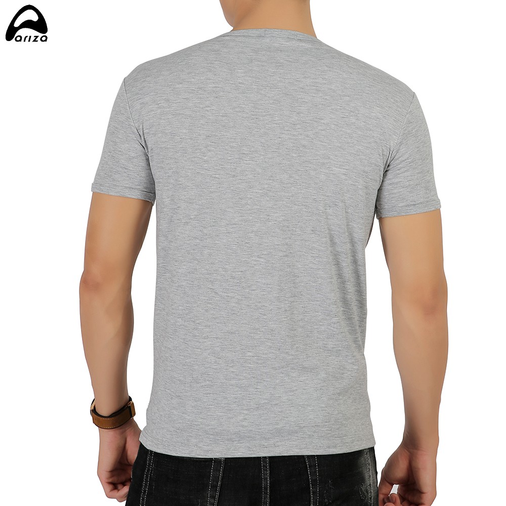Áo Thun Cộc Tay Nam Ariza chất Cotton co giãn Thoáng Mát Thấm Mồ Hôi Cực Tốt A02