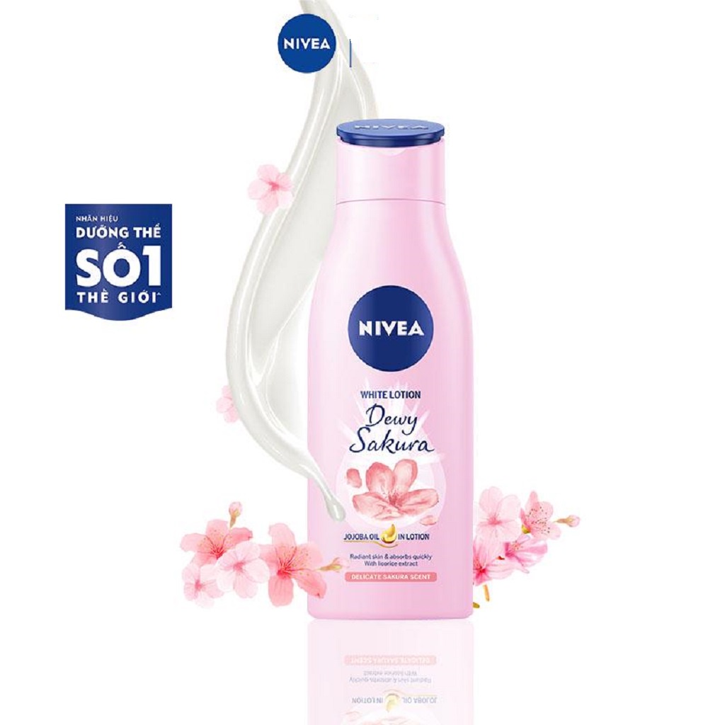 Sữa Dưỡng Thể Dưỡng Trắng Da Nivea Dewy Sakura 200ml - 85701