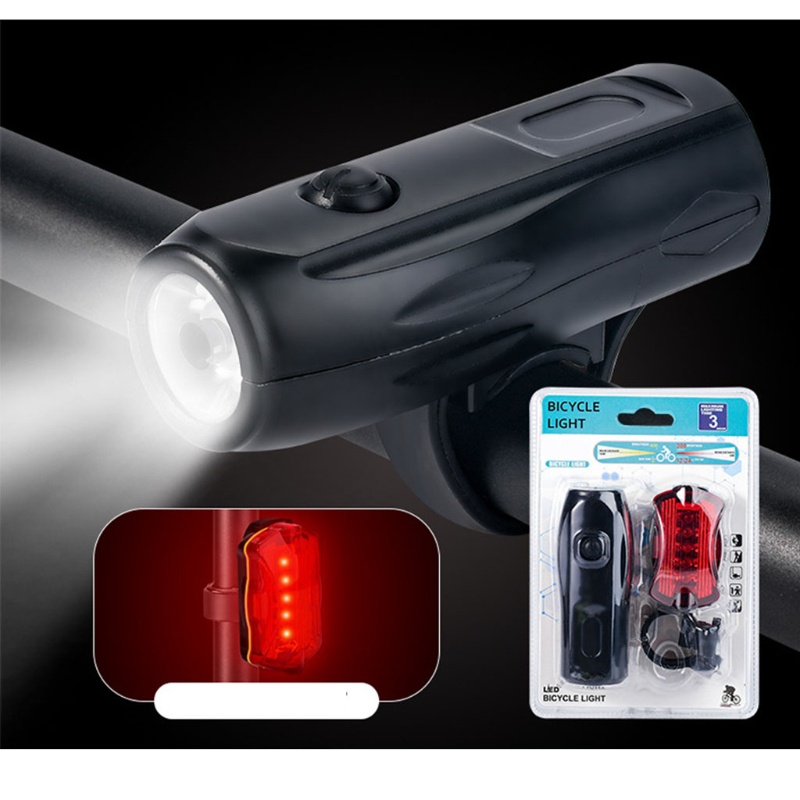 Bộ Đèn Pha Và Đèn Hậu 4 Chế Độ Chiếu Sáng Cho Xe Đạp