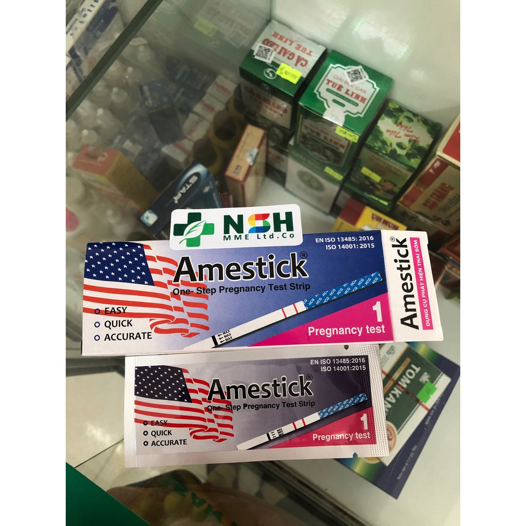 [DATE 11/2021]  combo 3 BỘ QUE THỬ THAI TEST THỬ THAI NHANH DỤNG CỤ PHÁT HIỆN THỬ THAI SỚM AMESTICK QUE THỬ THAI TẠI NHÀ