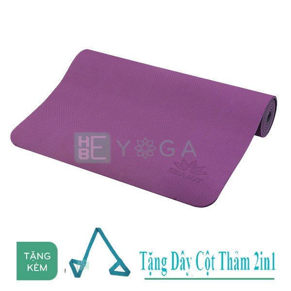 Thảm Yoga TPE Zera Mats 1 Lớp Tặng Kèm Dây Cột Cao Cấp