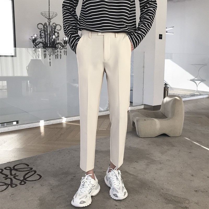 Quần Tây Nam Hàn Quốc Ống Côn Cao Cấp QTN Fashion, chất vải co giãn dày dặn, form Slimfit hàn quốc