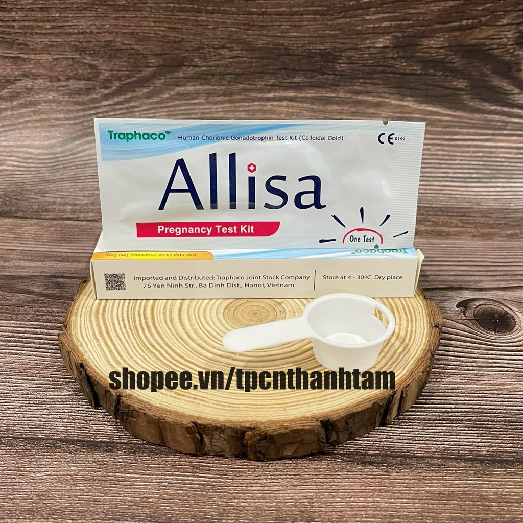 Que thử thai Alisa Traphaco - Đạt chuẩn xuất Châu Âu  - Chính Xác Mọi Thời Điểm Trong Ngày (Hộp 1 Que)