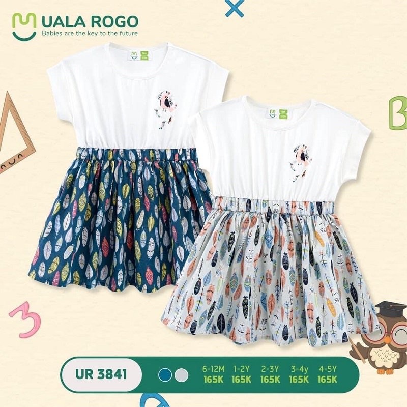 UALA ROGO- Váy bé gái cao cấp 1-4 Tuổi