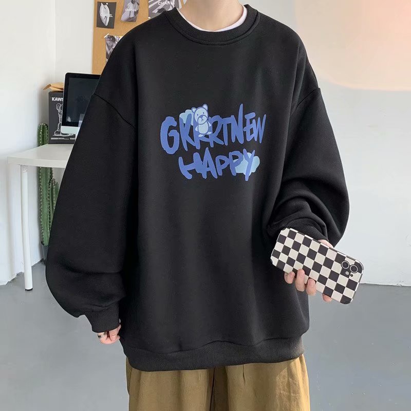 Áo sweater nam dài tay in chữ thời trang Hàn Quốc fành cho 2022 fashion áo hoodie unisex form rộng oversize áo len phụ nữ lỏng lẻo