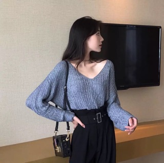 ÁO LEN CỔ V QUẢNG CHÂU ORDER MÃ 837