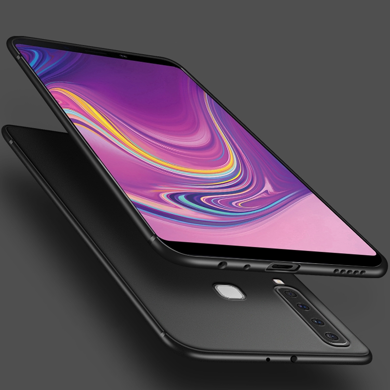 Ốp điện thoại silicon cực mỏng màu đen nhám dành cho Samsung Galaxy A9 2018/A8/A9 Star