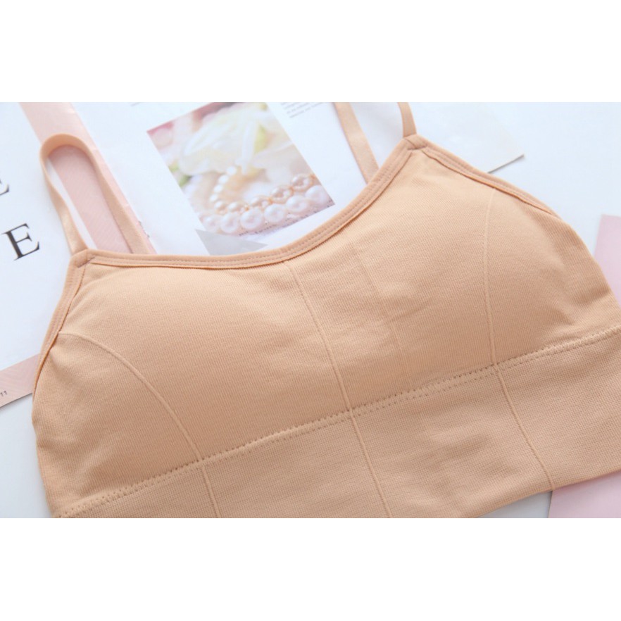 Áo bra nữ hai dây hở sâu phần lưng, thiết kế đơn giản, trẻ trung, dễ phối đồ, phù hợp dưới 60kg (MS 04028) Anna Shop