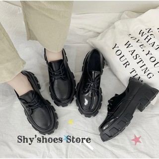 [SẴN]🔥 Giày boot oxford cổ thấp cá tính 5cm (bóng, nhám) S2