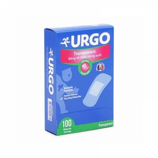 Băng keo cá nhân trong suốt Urgo Transparent, 100 miếng, Pháp