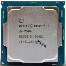 CPU intel I5 - 7500+7400 Tray không box+tản