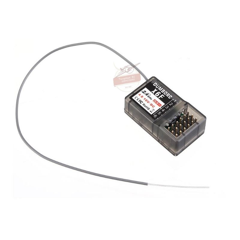 Mạch thu sóng tay điều khiển DumboRC Dumbo RC RBR/C X6F X6FG 2.4Ghz 6 Chanel (6 kênh) (6CH) sóng maybayrc