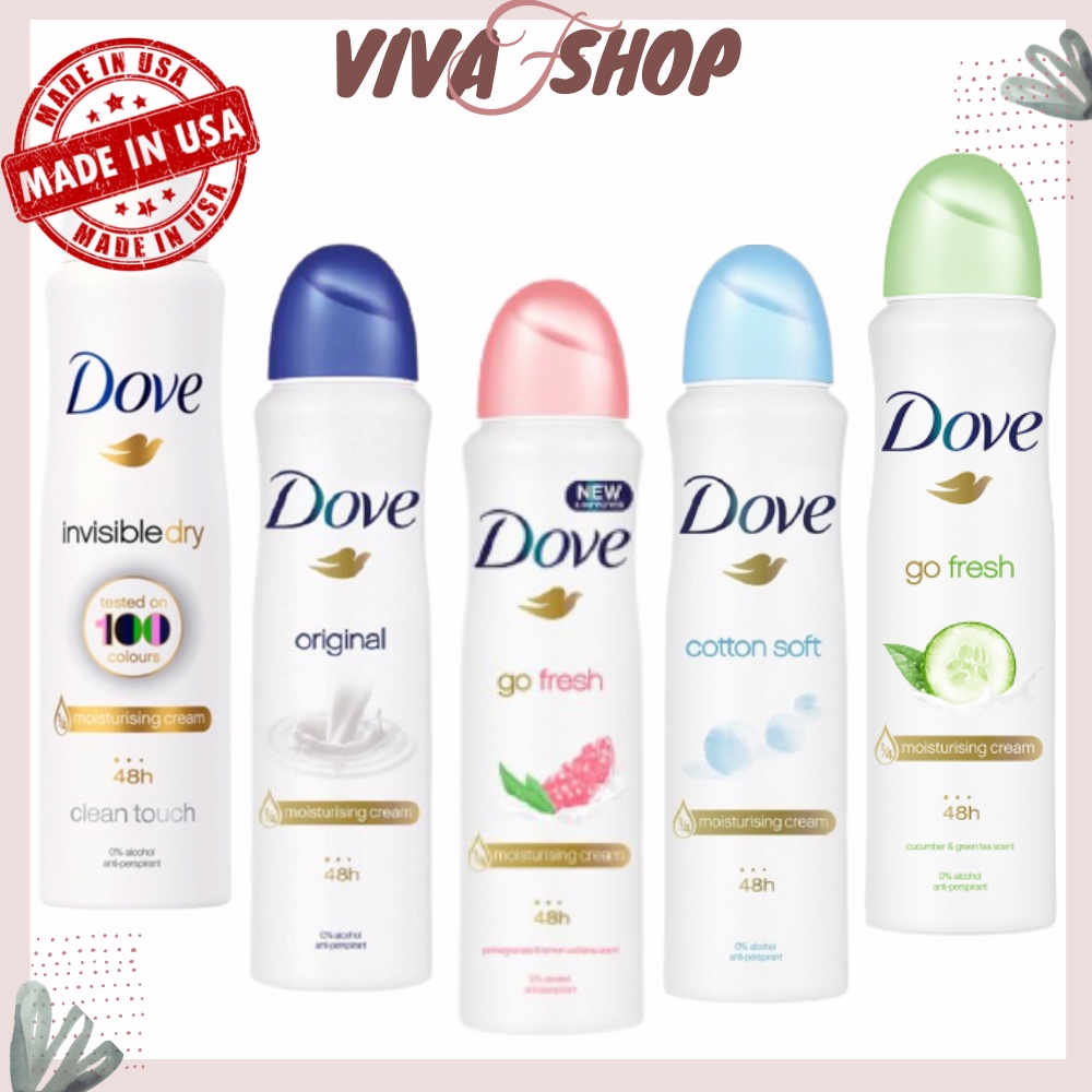 Chai xịt nách Dove Thơm Toàn Thân 150ml