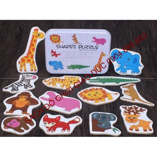 Shape puzzle - ghép hình 2 mảnh