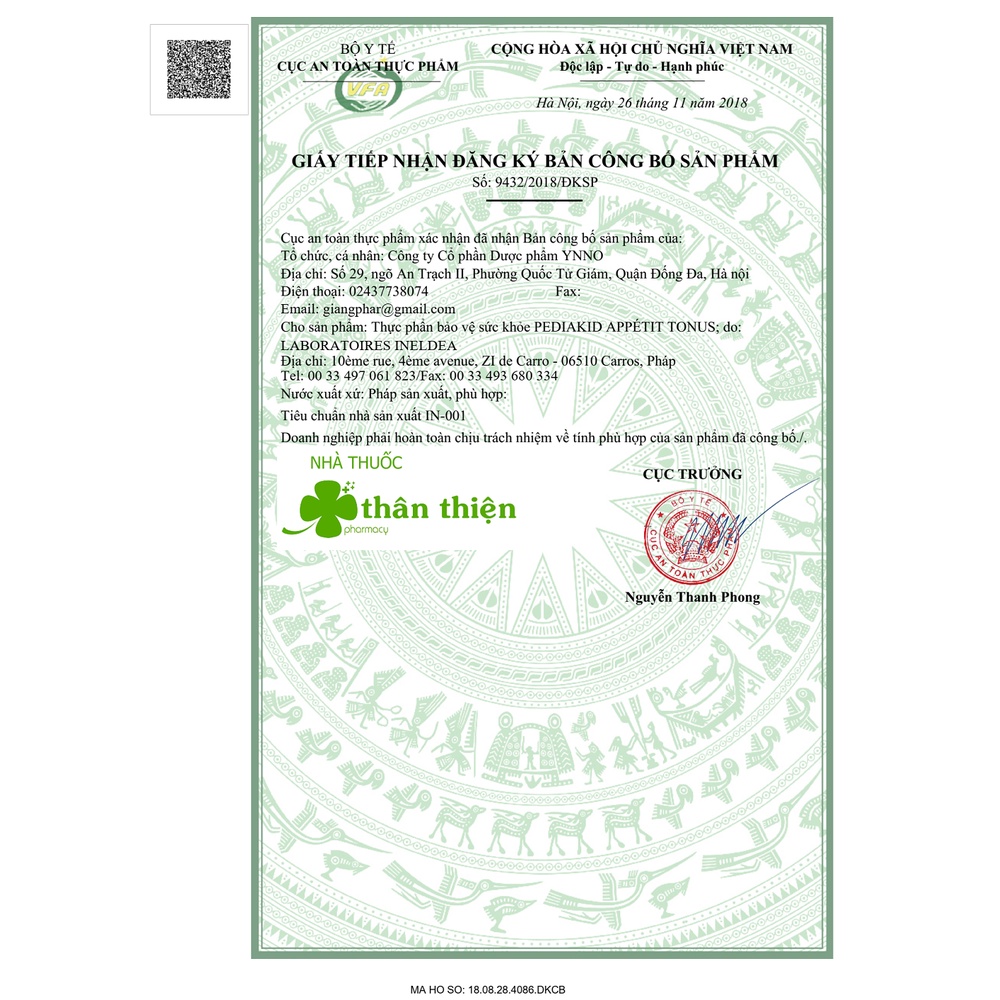 Siro Pediakid Appétit Tonus – giúp bé ăn ngon, thèm ăn tự nhiên, tăng cường đề kháng (125ml)
