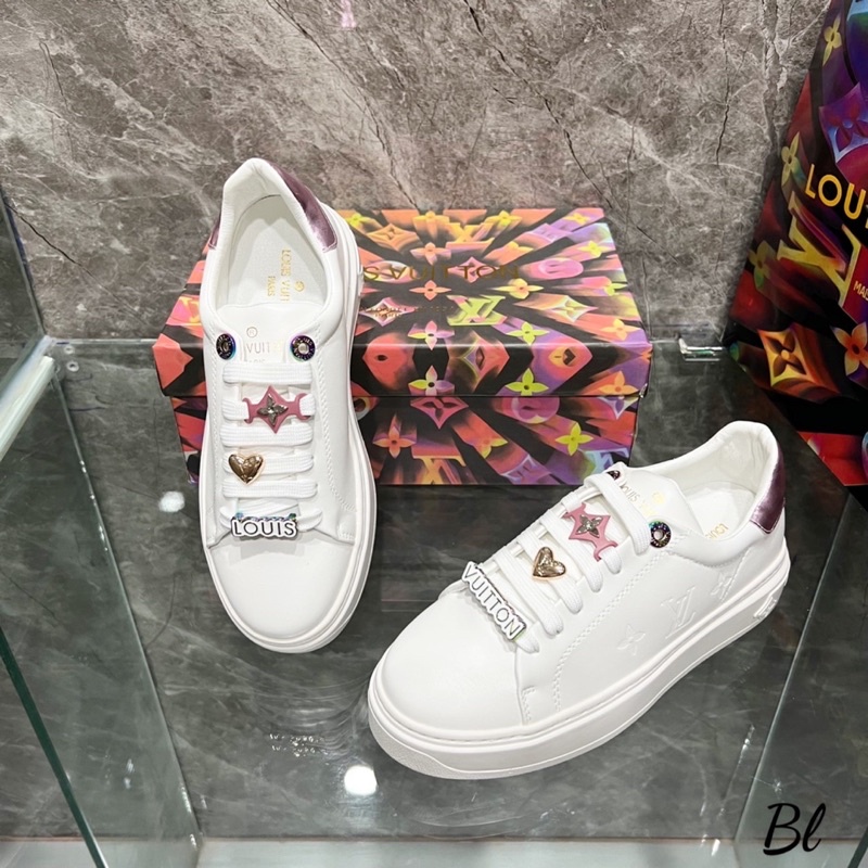Thể Thao LV Gót Bạc Hồng Xanh Full Size 35-39